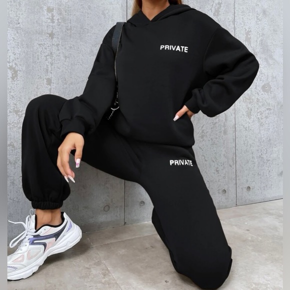 Drop Shoulder Hoodie & Sweatpants - Picture 1 of 8